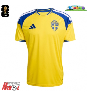 Suecia Primera Equipación Mundial 2026 Manga Corta